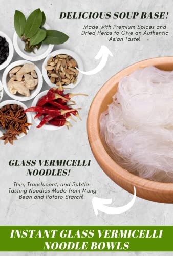 SIMPLY FOOD Instant Crab Glass Noodles (Miến Cua) - 9 BOWLS/ 55g each - Image 8