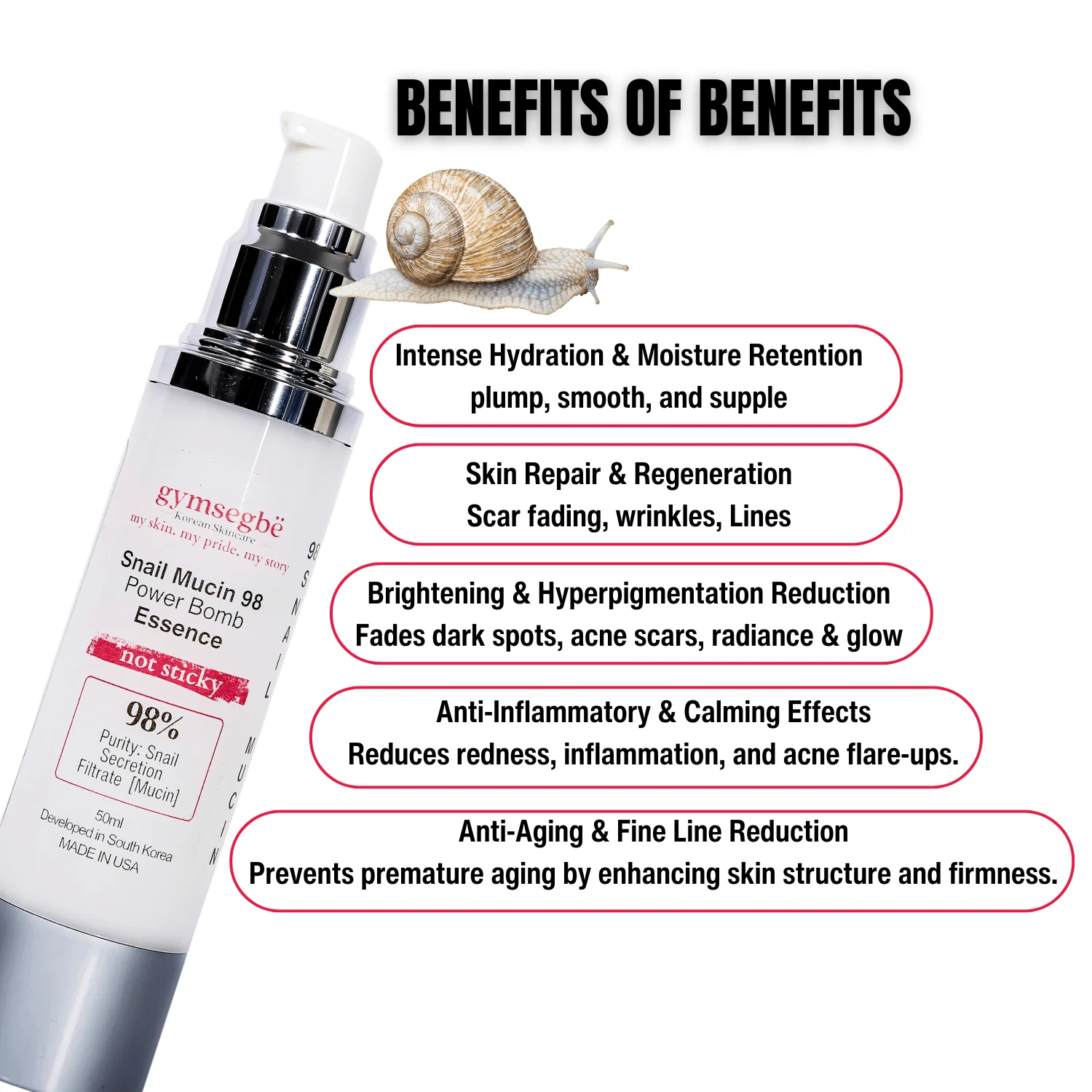 Snail Mucin 98 Power Bomb Essence - Image 4