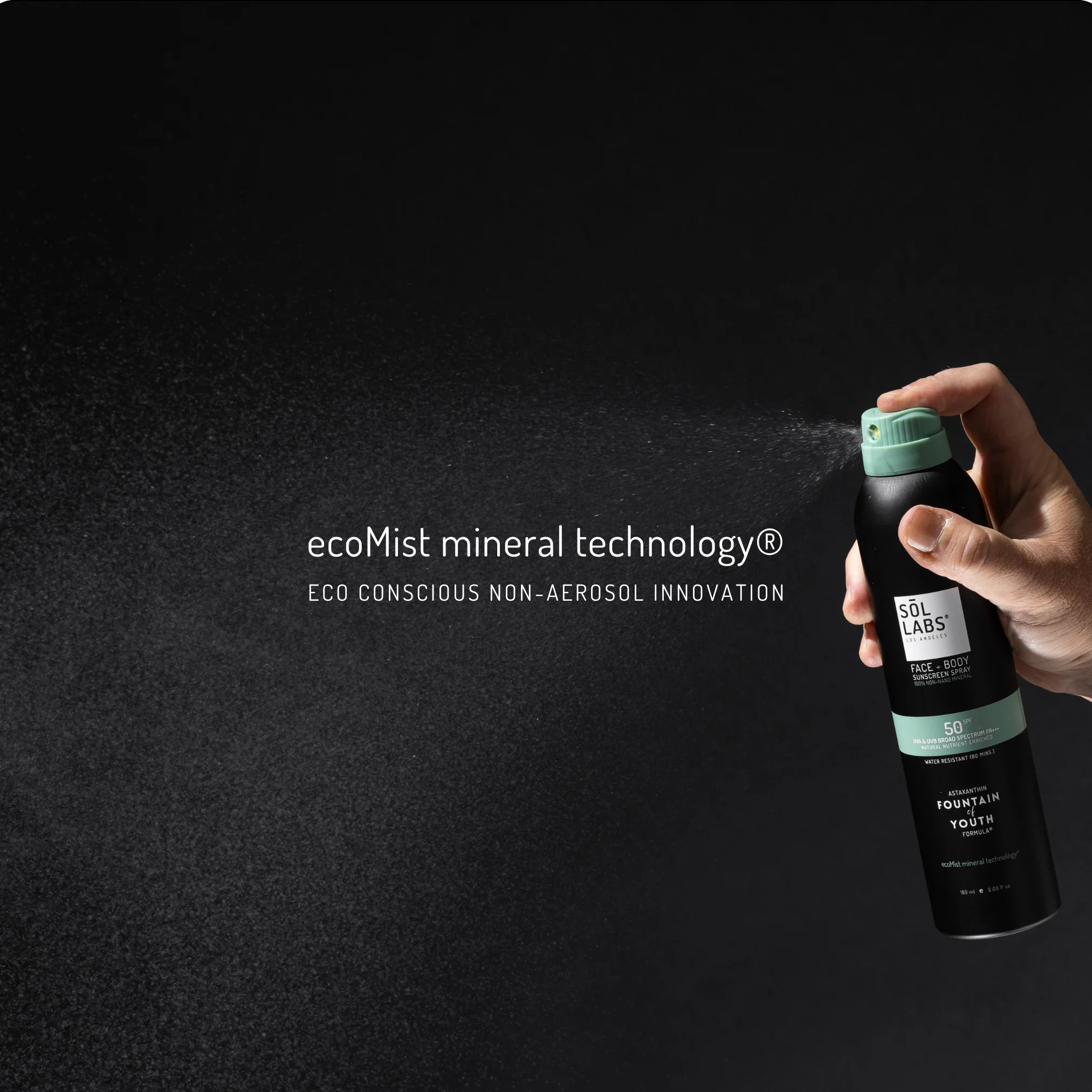 SOL LABS® Natural Mineral SPF 50 Sheer Mist - Broad Spectrum UVA/UVB Protection & Hydrating Formula - Image 4