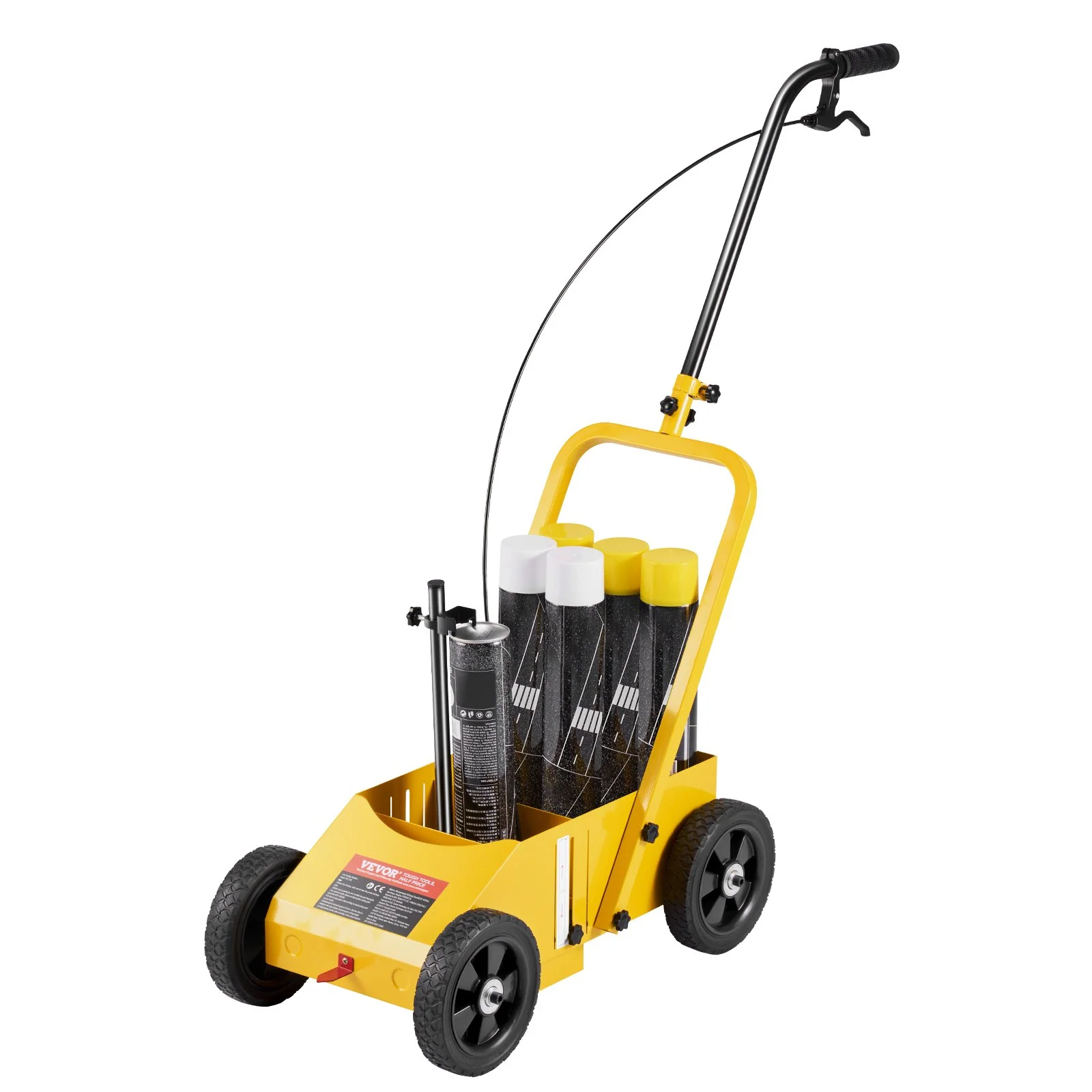 Striping Line Marking Machine 24 x 13 x 35.4 in 4-Wheel Striping Machine Yellow - Image 10