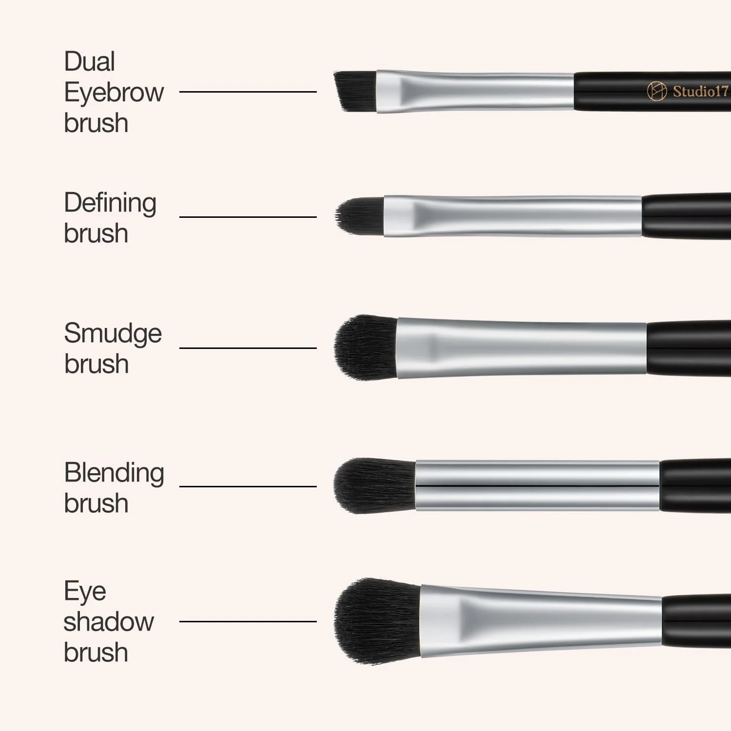 Studio17 Eye Makeup Brush Set - Image 2