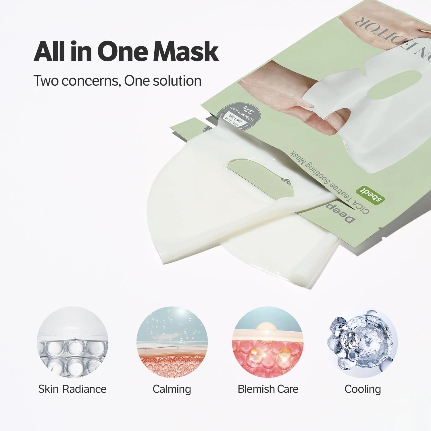 Sungboon Editor Deep Collagen CICA Teatree Soothing Mask - Image 5