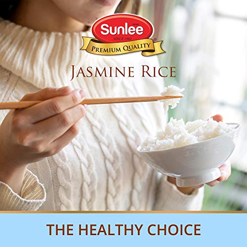Sunlee Thai Jasmine Rice - 5 Lbs. Long Grain White Rice, Aromatic Thai Hom Mali, Great for Vegans & Vegetarians, Naturally Gluten-Free - Image 3