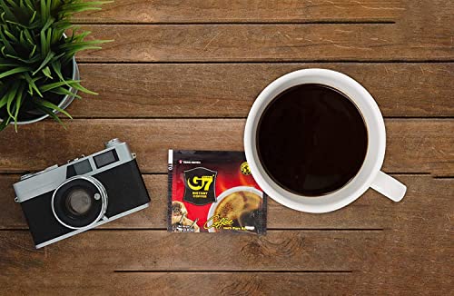 Trung Nguyen — G7 Instant Coffee — 100% Soluble Coffee — Pure Black — Strong and Bold — Instant Vietnamese Coffee (100 Packets per Bag)) - Image 4