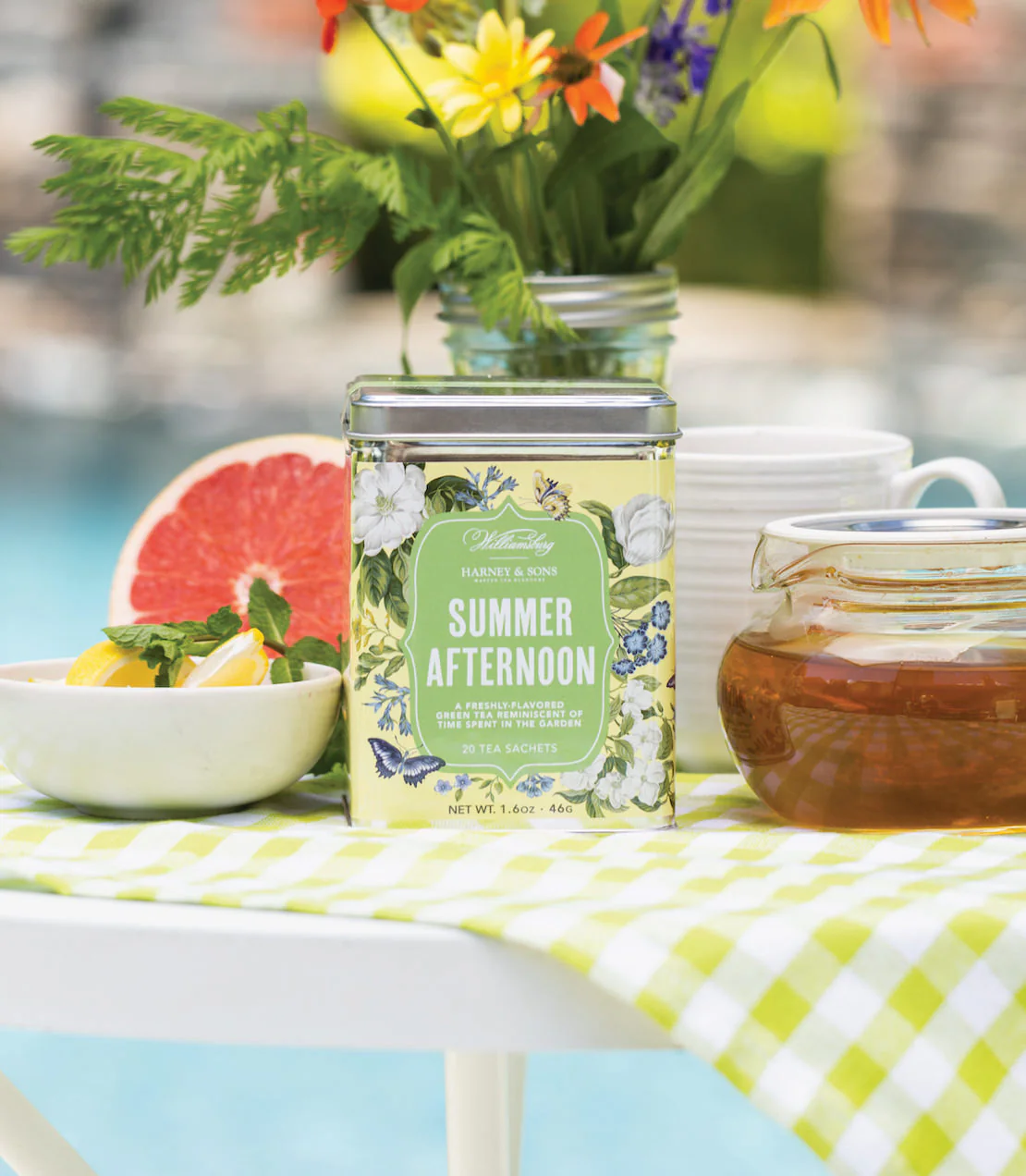 Williamsburg Summer Afternoon Tea, Tin of 20 Sachets - Image 2