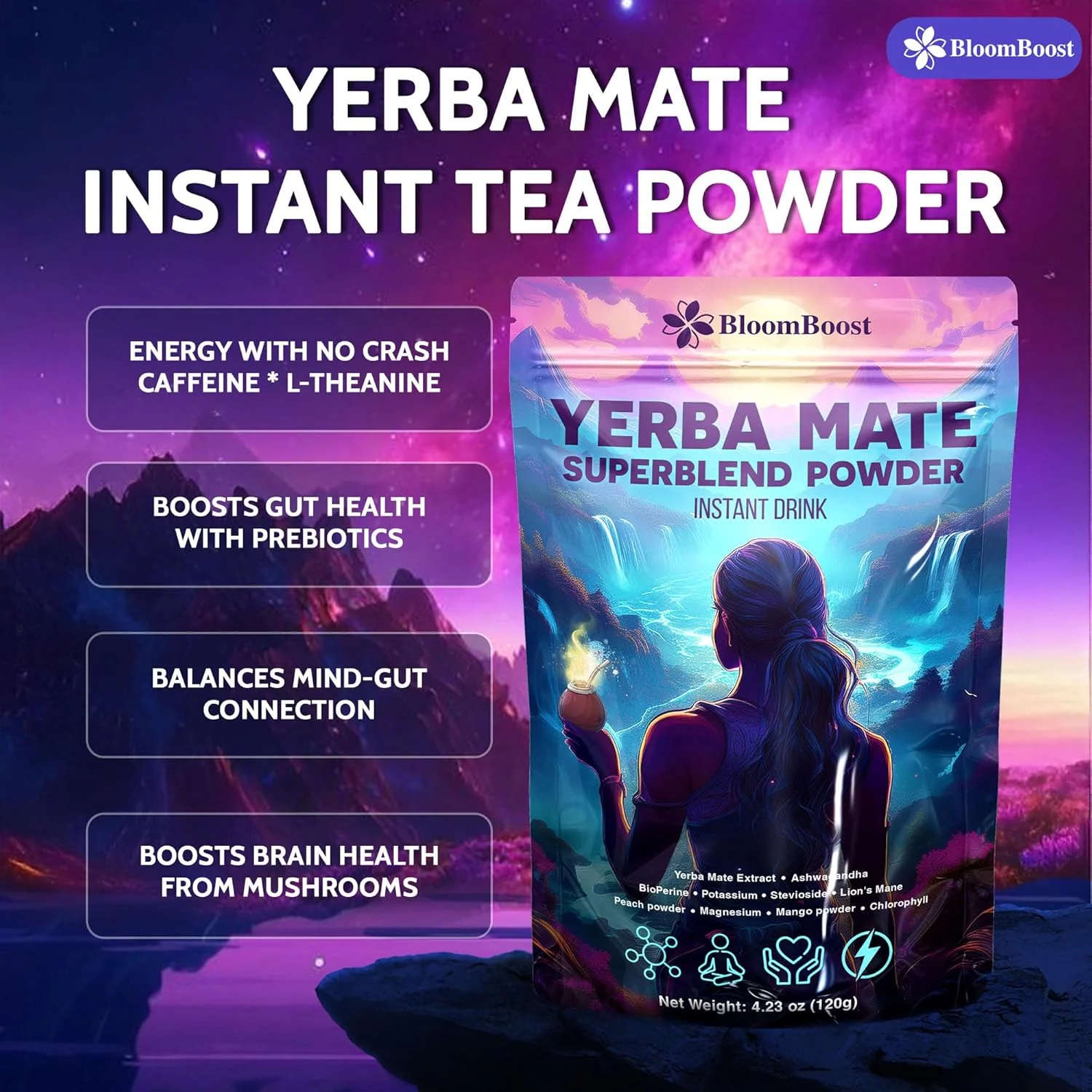 Yerba Mate Instant Tea Powder | Superfood Energy & Focus Blend - Image 6